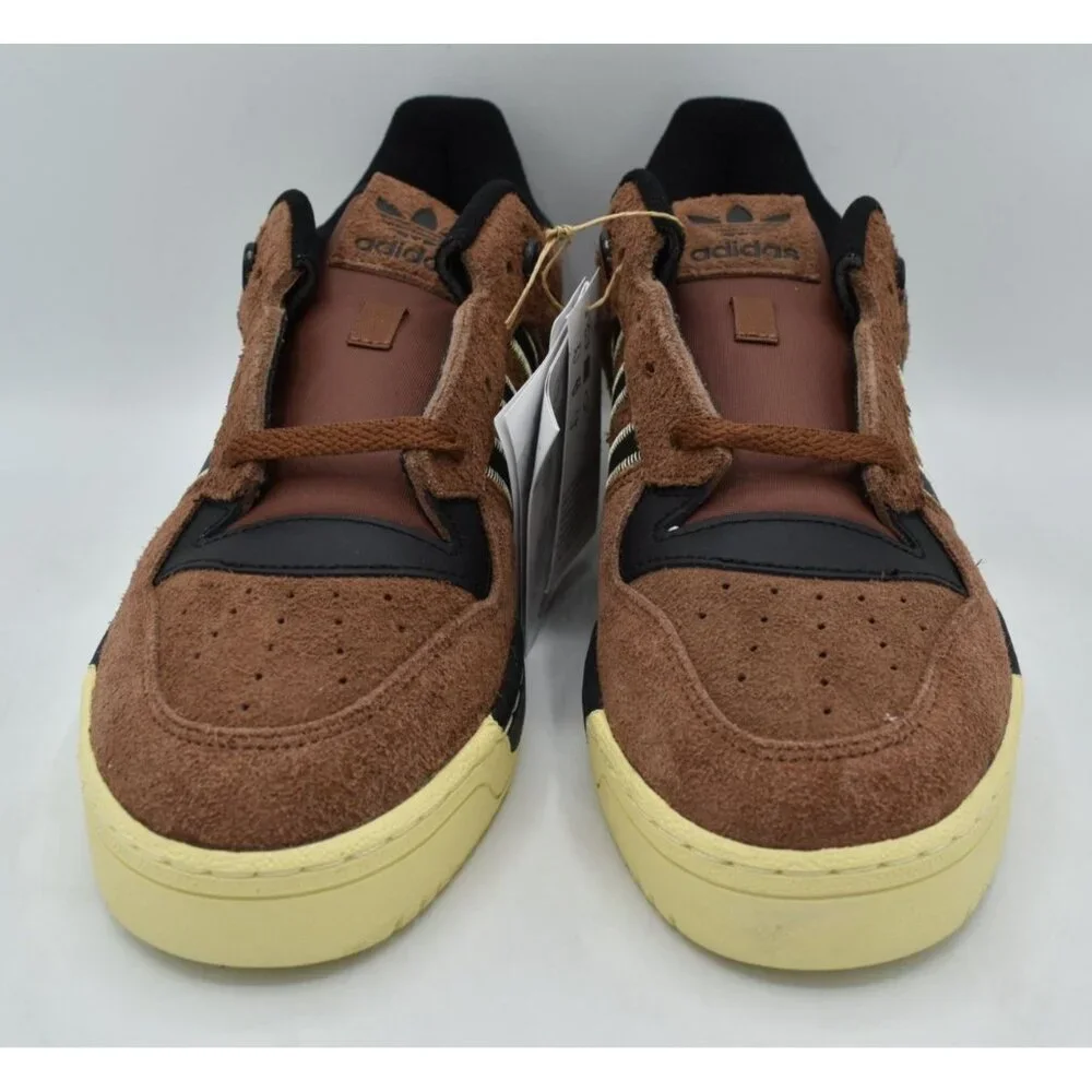 Adidas Originals Mens Size‎ 9.5 Rivalry 86 Low Brown Black Suede Sneakers Shoes